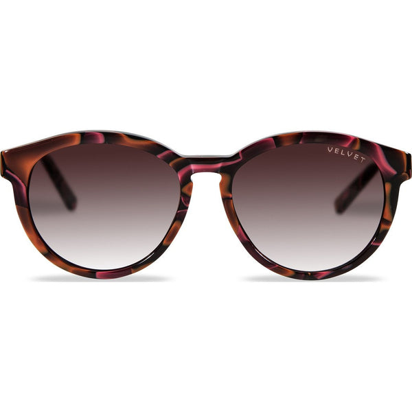Velvet Eyewear Bella Red Lava Sunglasses | Brown Fade V014RL01