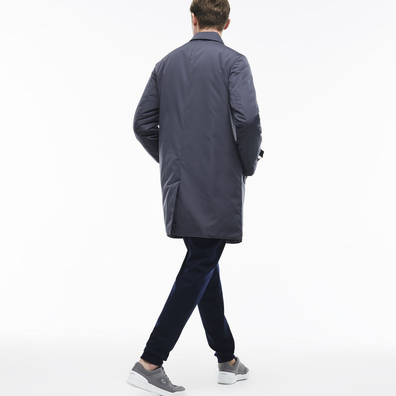 Lacoste Men's Invisible Fastening Taffeta Raincoat | Graphite