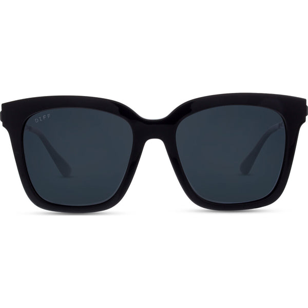 DIFF Eyewear Bella Polarized Sunglasses | Black + Grey Lens