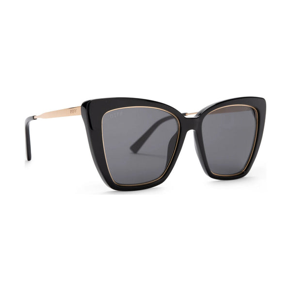 Diff Eyewear Becky Iv Sunglasses | Black + Grey Lens