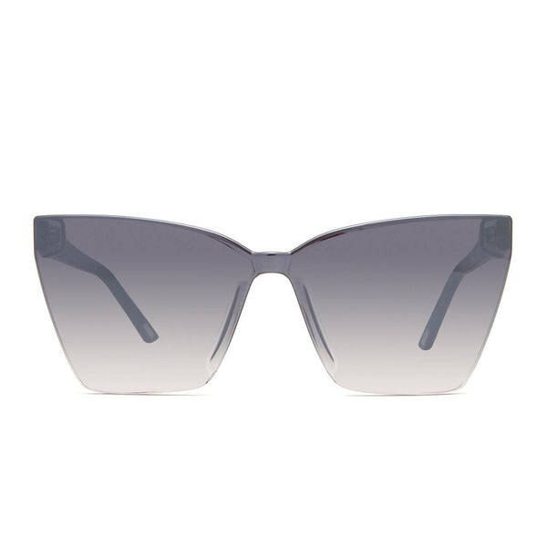 Diff Eyewear Goldie Sunglasses | Black + Smoke Flash Lens