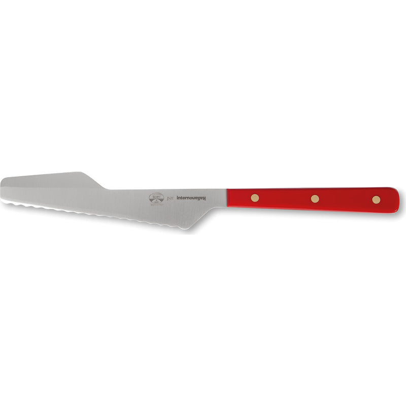 Coltellerie Berti Nocciolla Bread Knife | Red Lucite Handle