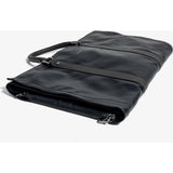 Hook & Albert Project 11 Leather Garment Weekender Bag | Black