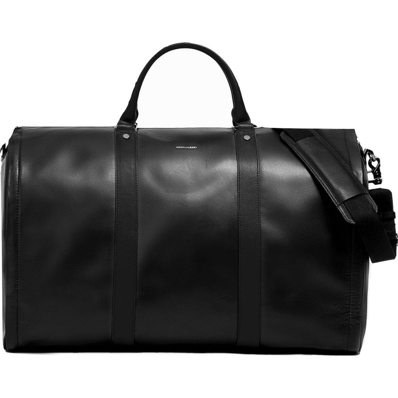 Hook & Albert Project 11 Leather Garment Weekender Bag | Black