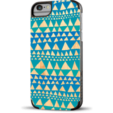 Recover Printed Blue Triangle Wood iPhone 6 Case | Bamboo