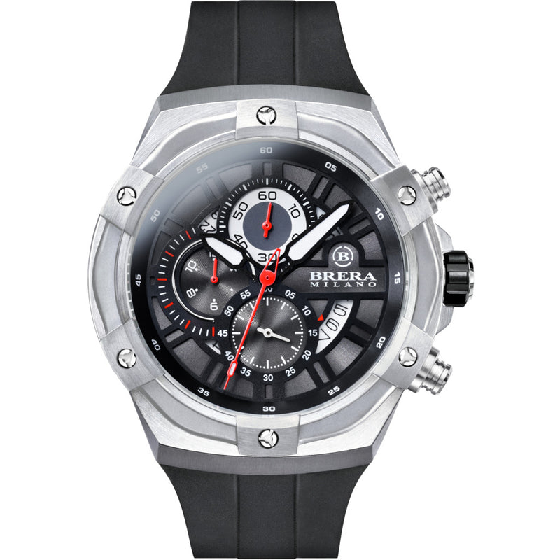 Brera Milano Supersportivo Evo Chronograph Watch | Stainless Steel