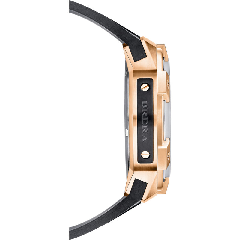 Brera Milano Supersportivo Evo Chronograph Watch | Brushed Rose Gold IP