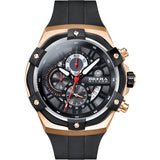 Brera Milano Supersportivo Evo Chronograph Watch | Brushed Gold/Black IP