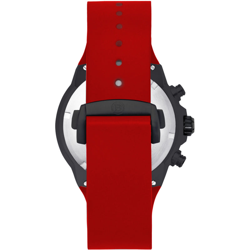 Brera Milano Supersportivo Evo Chronograph Watch | Black/Red IP