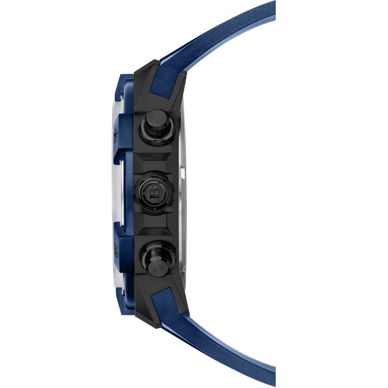 Brera Milano Supersportivo Evo Chronograph Watch | Black/Navy Blue IP