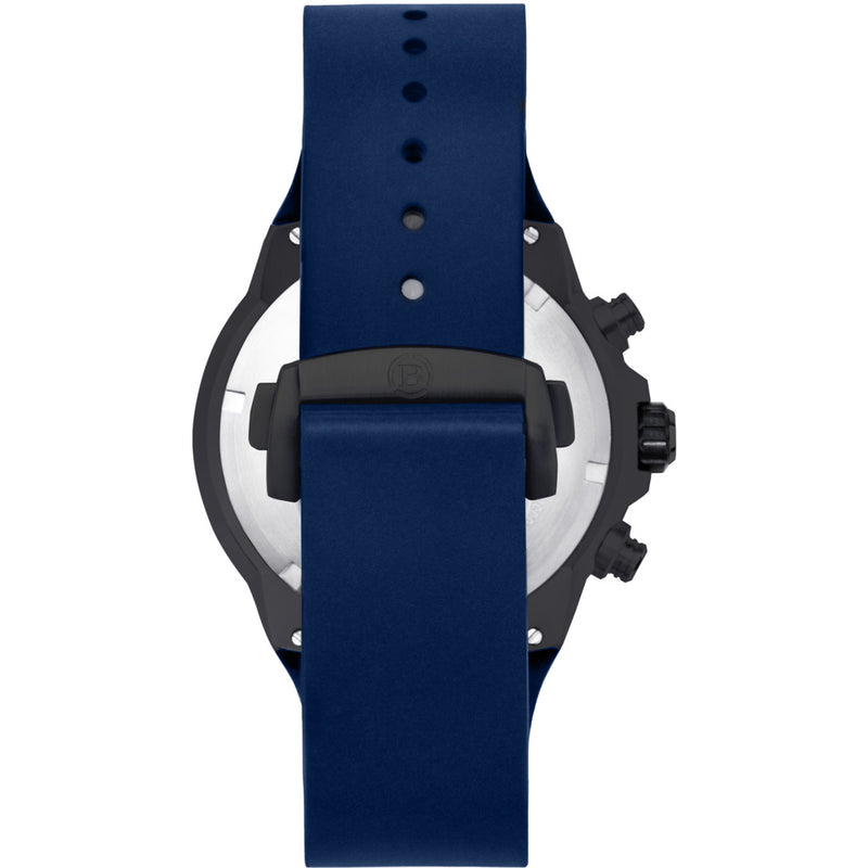 Brera Milano Supersportivo Evo Chronograph Watch | Black/Navy Blue IP