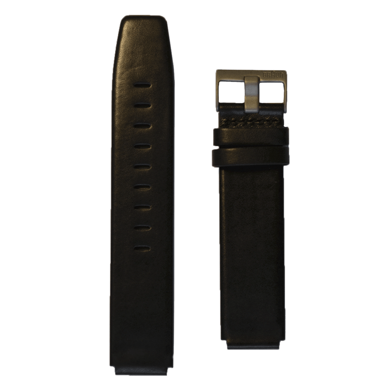 Braun Mens BN0035 WH Dial Leather Strap | Black