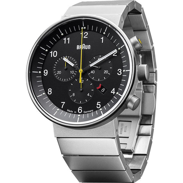 Braun BN0095 Steel Chronograph Men's Watch | Steel BN0095BKSLBTG