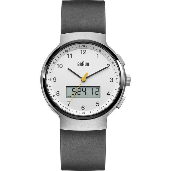 Braun BN0159 White Ani-Digi Chronograph Men's Watch | Rubber