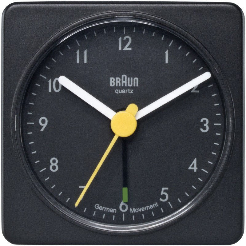 Braun Classic Square Alarm Clock | Black