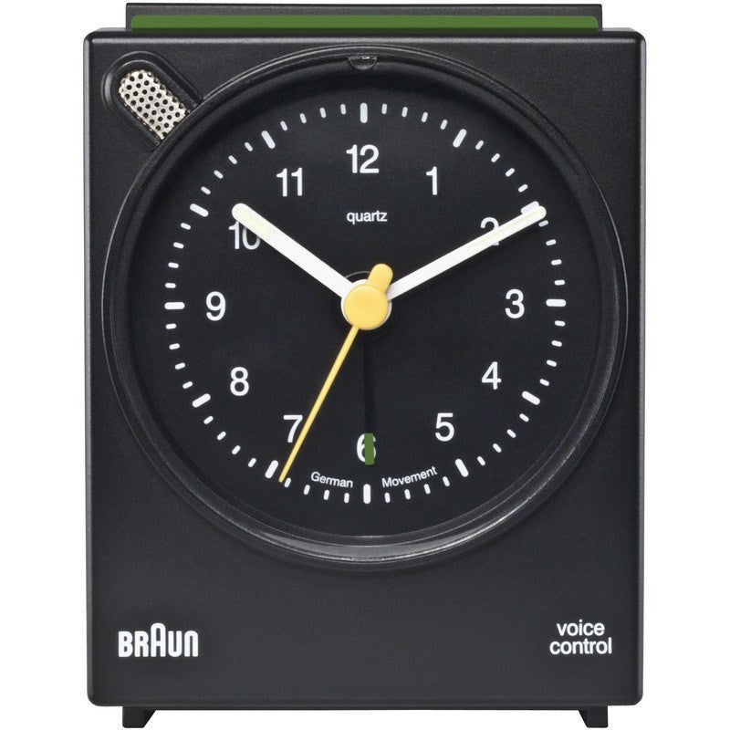 Braun Voice Activated Alarm Clock | Black