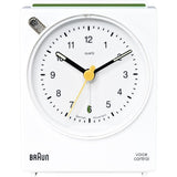 Braun Voice Activated Alarm Clock | White