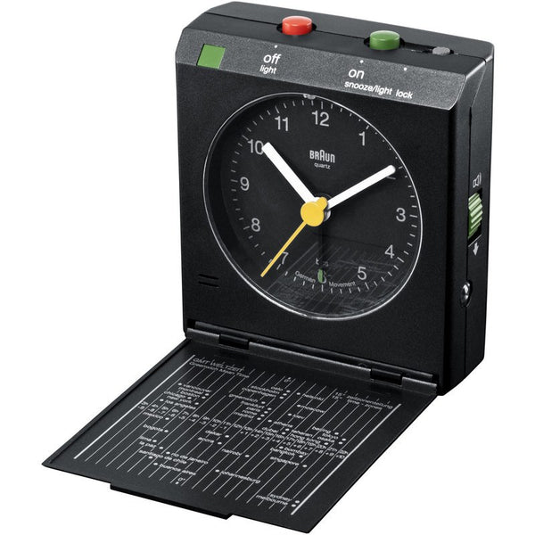 Braun Travel Alarm Clock | Black BNC005BK