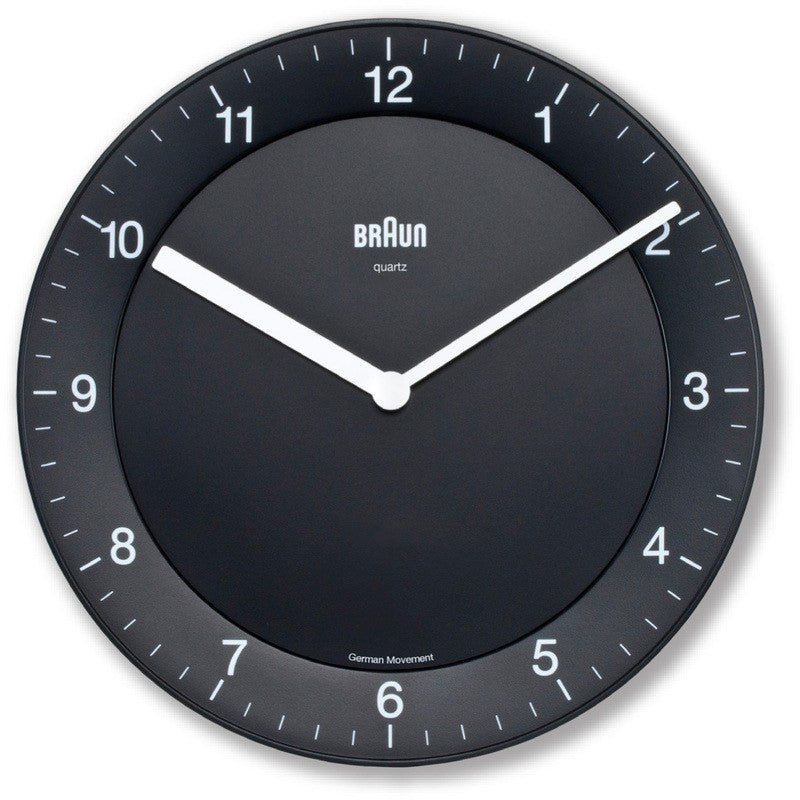Braun Classic Analog Wall Clock | Black BNC006BKBK
