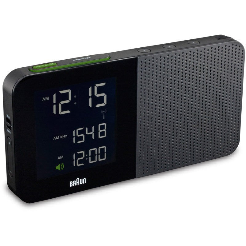 Braun AM/FM Alarm Clock | Black BNC010BK-SRC