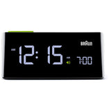 Braun Vertical Alignment LCD Alarm Clock | Black BNC016BKUS