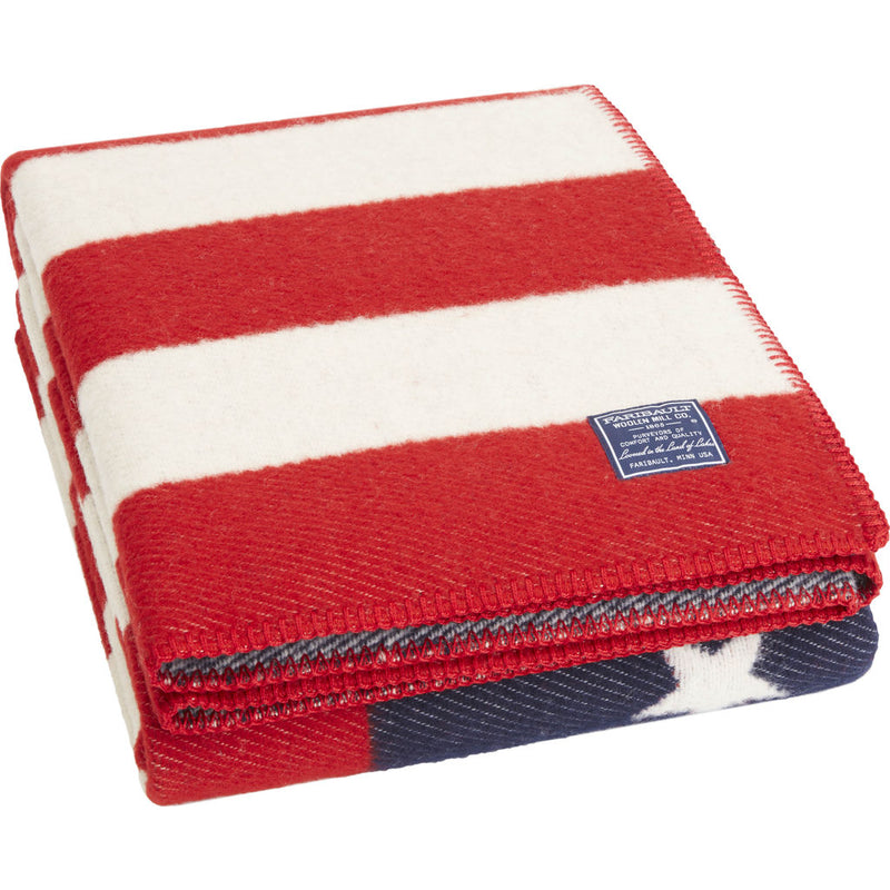 Faribault American Flag Throw | Black BTAHBK1007