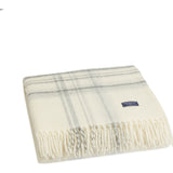 Faribault Border Plaid Throw | Natural Smoke BTBPNA1925