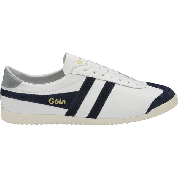 Gola Women's Bullet Leather | White/Navy- CLA157WX204 06