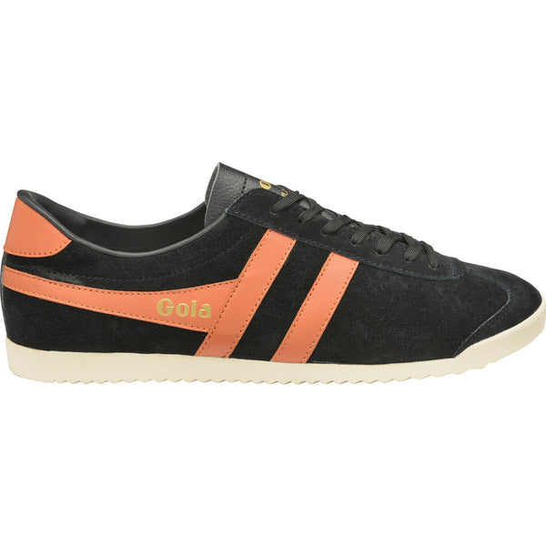 Gola Men's Bullet Suede Sneakers | Black/ Moody Orange