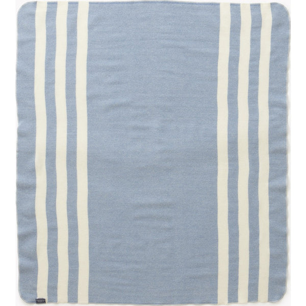 Faribault Baby Trapper Wool Blanket | Blue/Natural 8892 Baby 45x45
