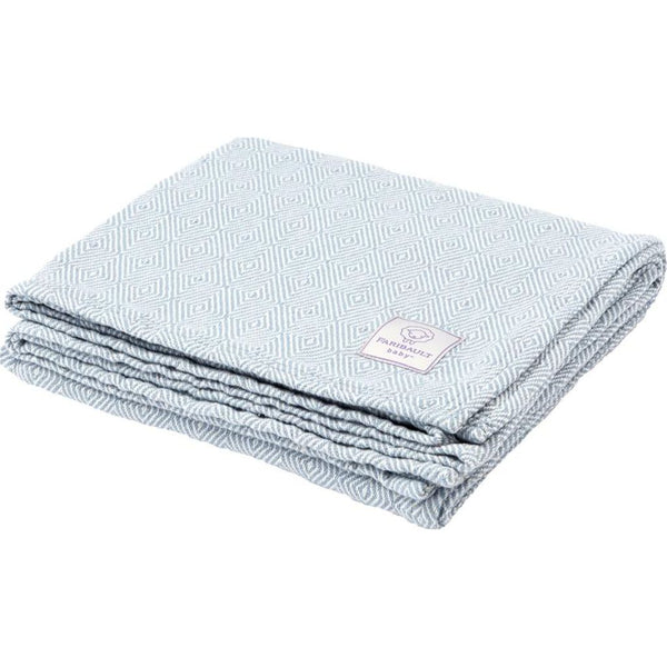 Faribault Baby Herringbone Cotton Blanket -Dusty Blue B4BHBL1850