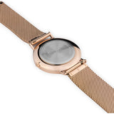 Rossling & Co. Classic 40mm Mesh Stainless Steel Watch | Rose Gold/Black/Rose Gold- RO-001-029