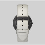 The Horse White Stone Polished Black Watch | Grey STO123 -C3