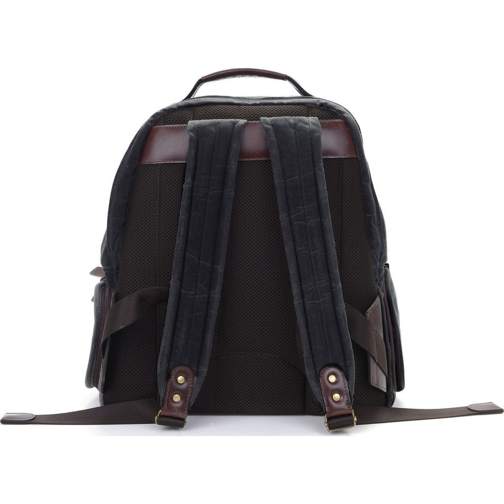 bolton suede and leather backpack Ona Bags Bolton Street Camera Backpack Black ONA5-022BL – Sportique