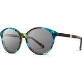 Shwood Bailey Acetate Sunglasses | Blue Opal & Ebony / Grey WWAB2B2G