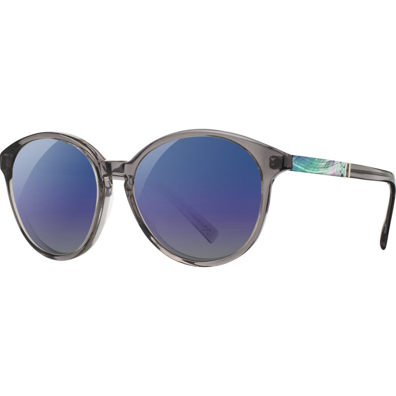 Shwood Bailey Acetate Sunglasses | Smoke & Abalone Shell / Blue Flash Polarized-WWAB2SASB3P