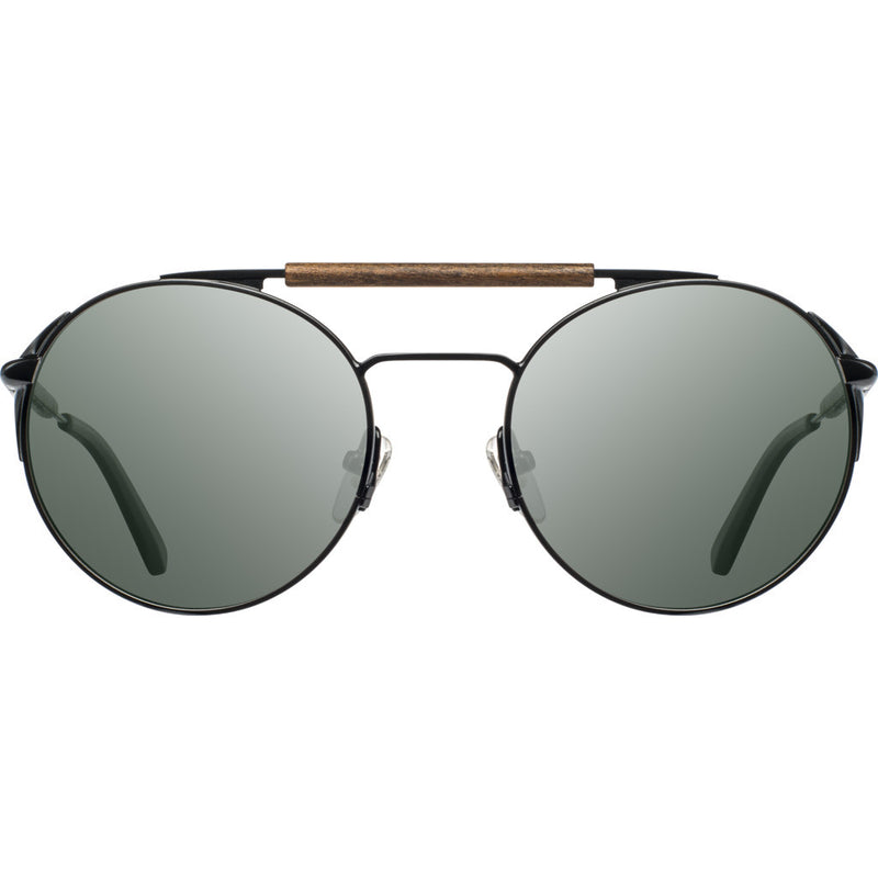 Shwood Bandon Sunglasses | Black & Walnut / G15-WTB3BWF