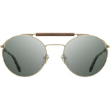 Shwood Bandon Sunglasses | Matte Gold & Walnut / G15-WTB3MGWF