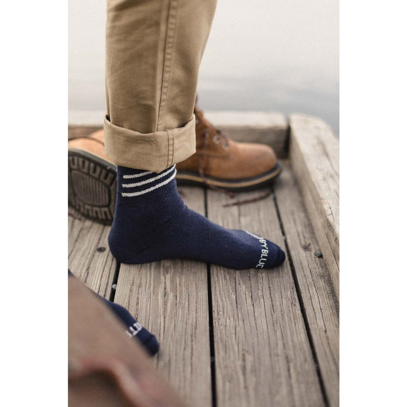 United By Blue Bartrams Socks | Navy Slant SML 00A-1BS-NV2