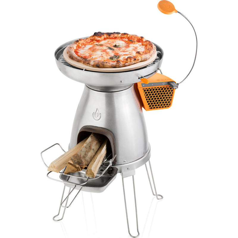 BioLite BaseCamp Multifunctional Portable Stove | Stainless Steel/Cast Iron BCA