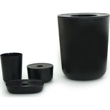 Ekobo Bamboo 4-Piece Bathroom Set | Black