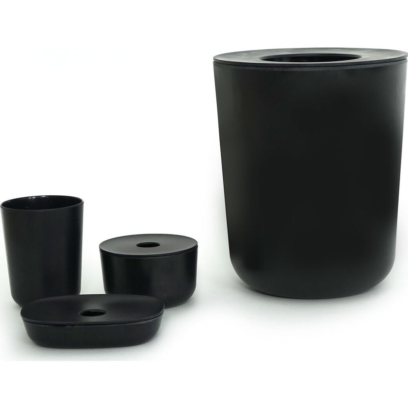 Ekobo Bamboo 4-Piece Bathroom Set | Black