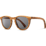 Shwood Belmont Original Sunglasses | Zebrawood / Grey