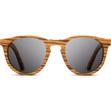 Shwood Belmont Original Sunglasses | Zebrawood / Grey