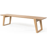 Kalon Isometric Large Wood Bench | White Oak
