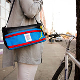 Topo Designs Velcro Waterproof Bike Bag | Turquoise/Red