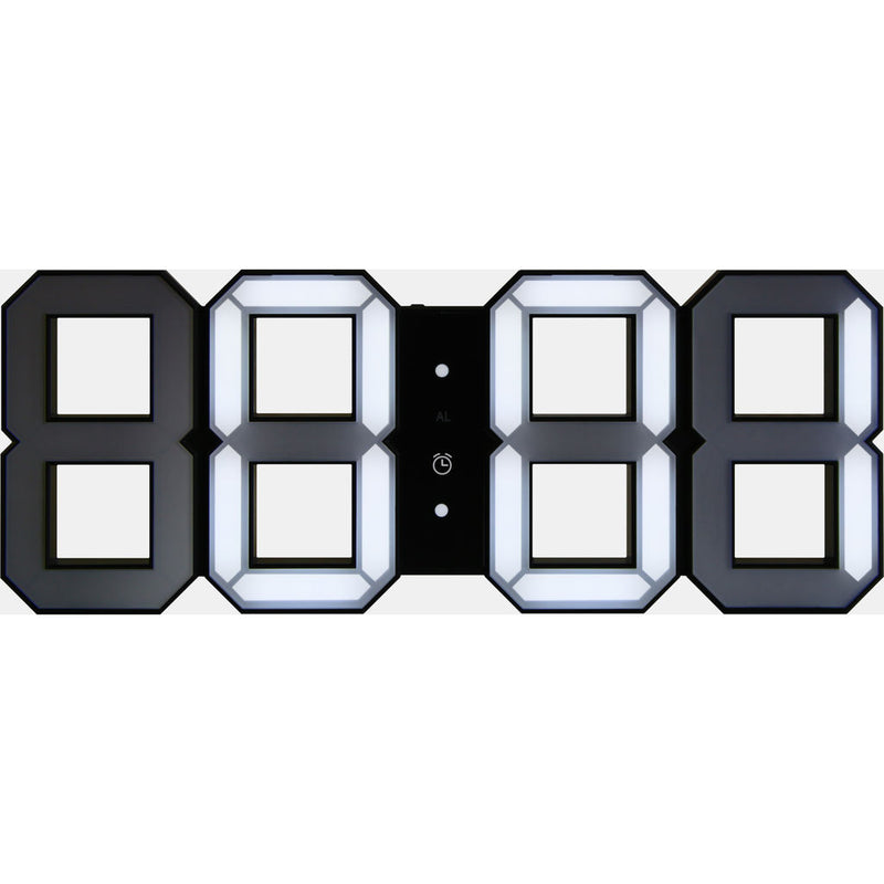 Kibardin White & White Clock Black Edition | White/Black