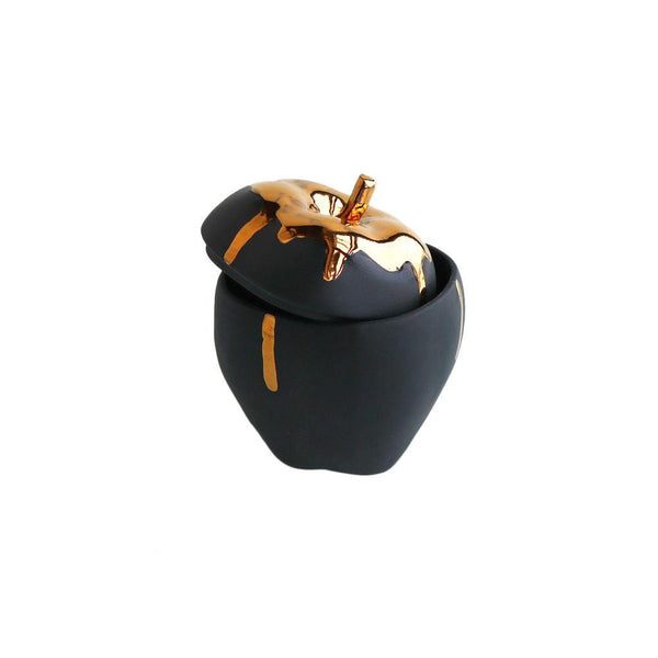Michiko Shimada Apple Trinket Box | Gold/Black