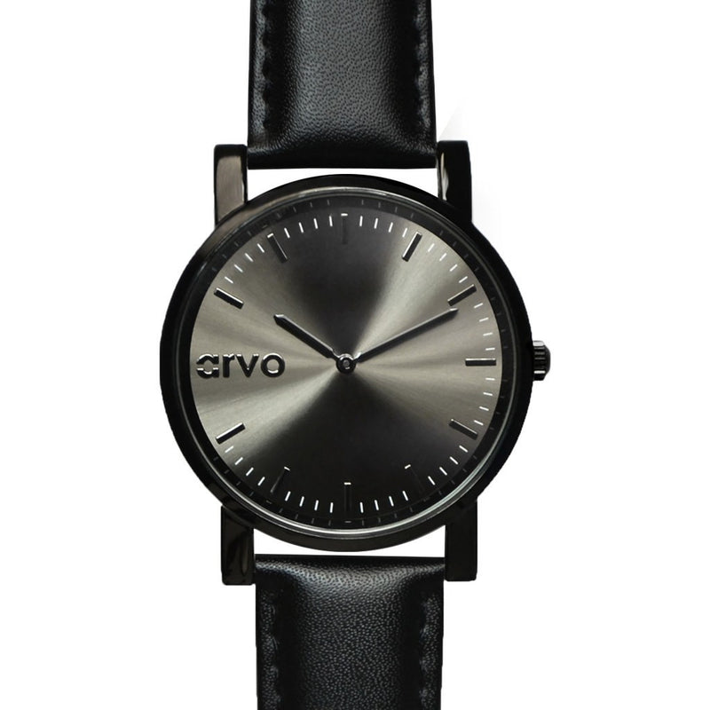 Arvo Gunmetal Timeus Edison Watch | Gunmetal/Black TEBK