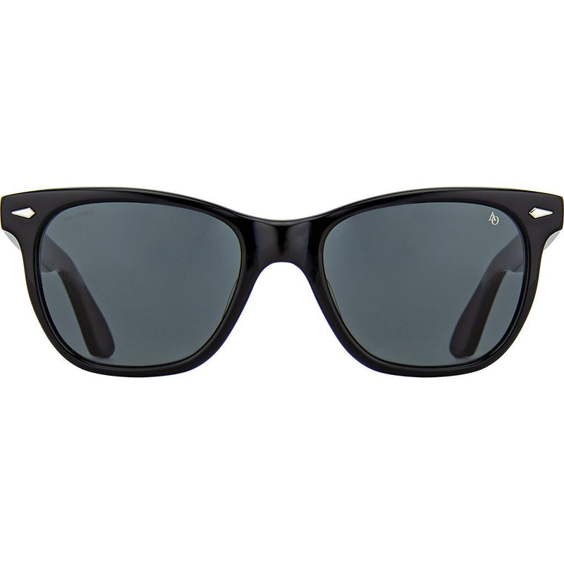 American Optical Saratoga Sunglasses 55-14-140mm | Black Polarized Grey Nylon